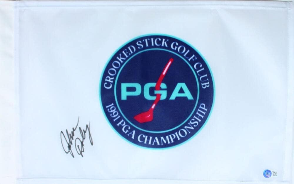 John Daly Autographed 1991 PGA Championship Flag