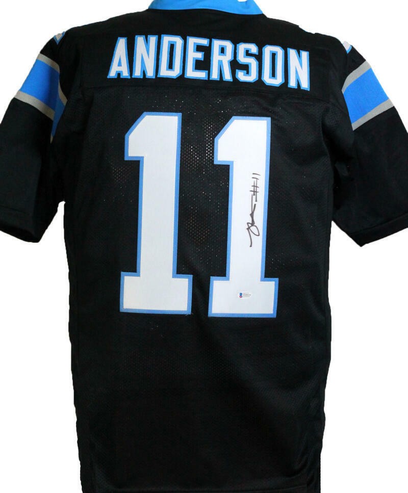 Robby Anderson Signed Black Custom Football Jersey