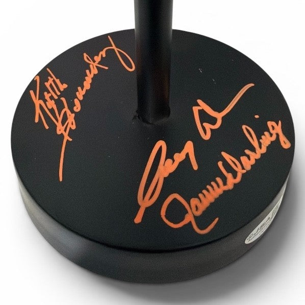 Gary Cohen, Keith Hernandez & Ron Darling Signed New York Mets Microphone