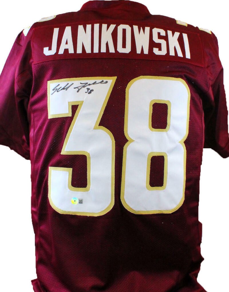 Sebastian Janikowski Autographed Maroon Custom Jersey