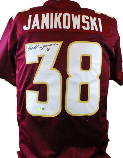 Sebastian Janikowski Autographed Maroon Custom Jersey