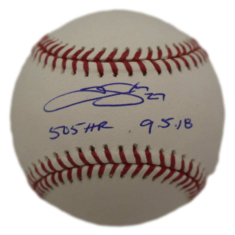 Trevor Story Autographed Colorado Rockies Baseball - 505' HR Inscription