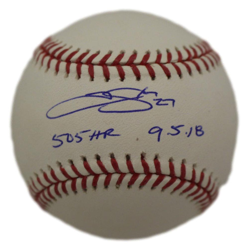 Trevor Story Autographed Colorado Rockies Baseball - 505' HR Inscription