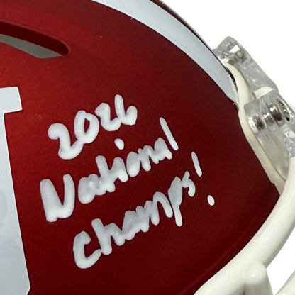 D'Angelo Ponds Signed Indiana Hoosiers Mini Helmet