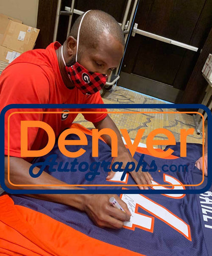Champ Bailey Signed Denver Broncos Custom Blue Jersey (BAS)