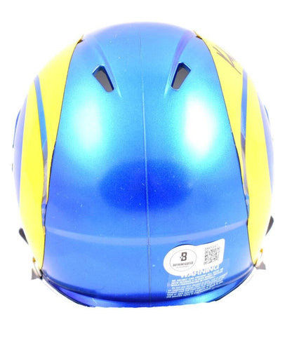 Kyren Williams Signed Los Angeles Rams Speed Mini Helmet - Black