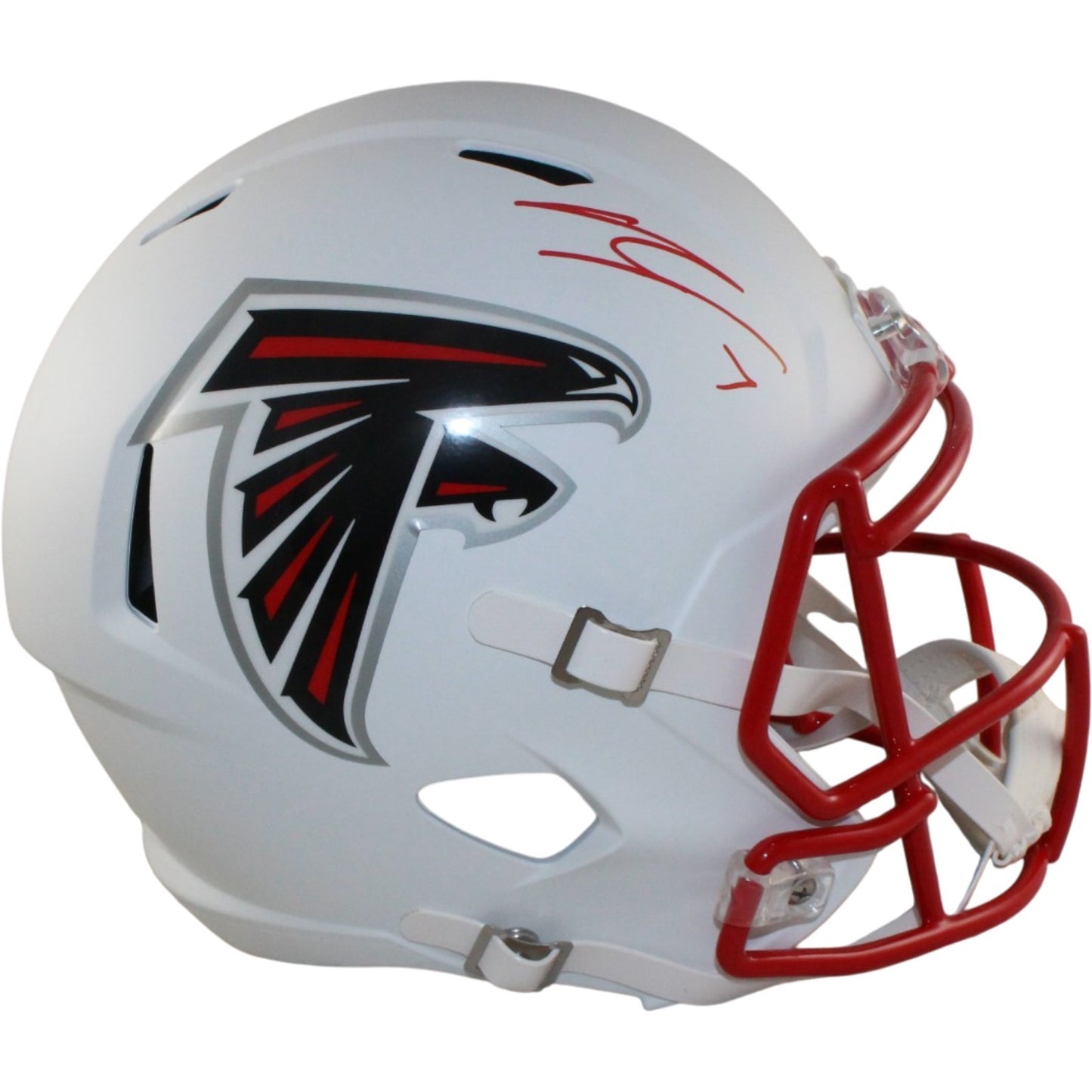 Bijan Robinson Atlanta Falcons Autographed Full Size Flat White Helmet