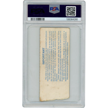 Eric Dickerson Autographed NFL Debut Slabbed Ticket Stub PSA