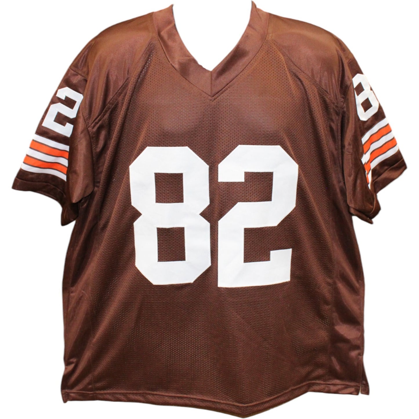 Ozzie Newsome Signed Pro Style Brown Jersey (HOF Inscription)