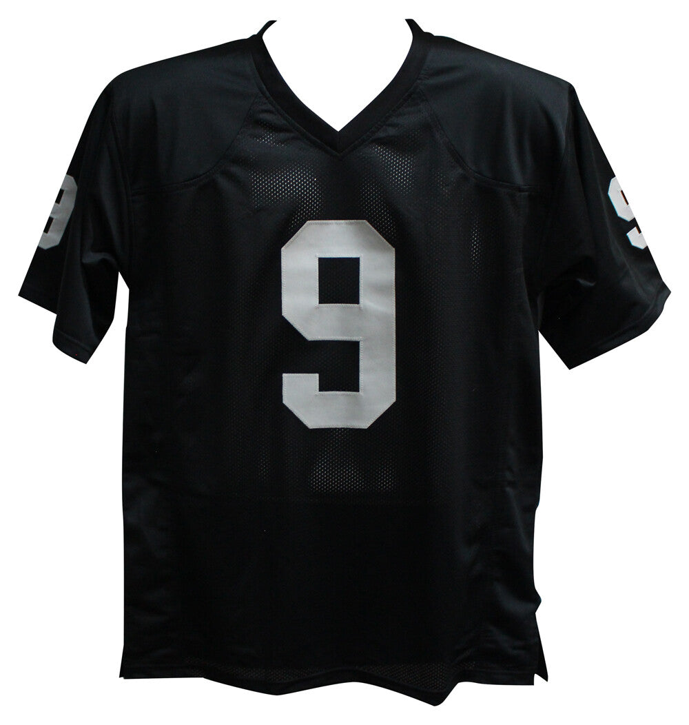 Shane Lechler Signed Custom Black Football Jersey Beckett BAS