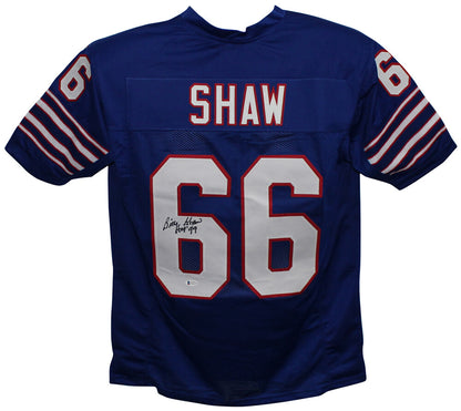 Billy Shaw Autographed Buffalo Bills Custom Jersey (HOF Inscription)