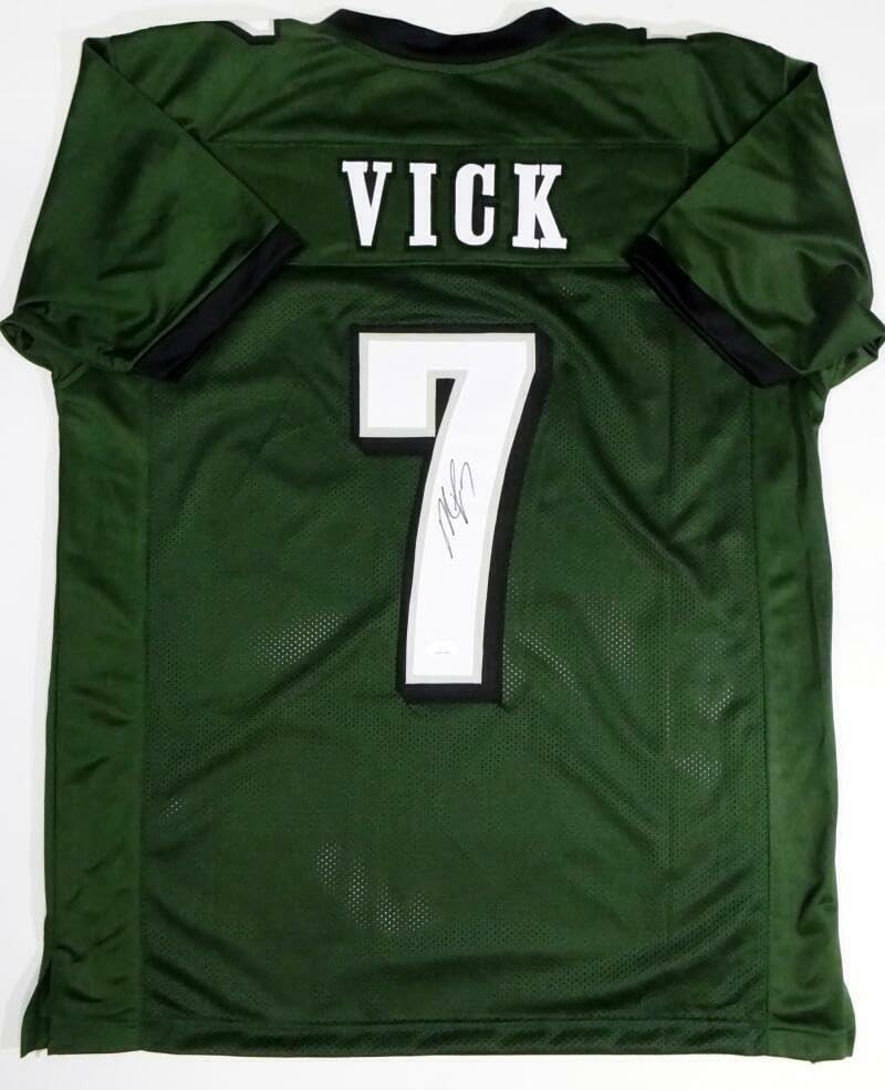 Michael Vick Autographed Philadelphia Eagles Style Green Custom Jersey