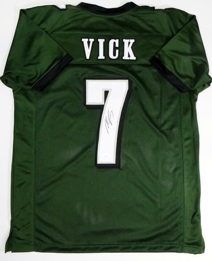 Michael Vick Autographed Philadelphia Eagles Style Green Custom Jersey