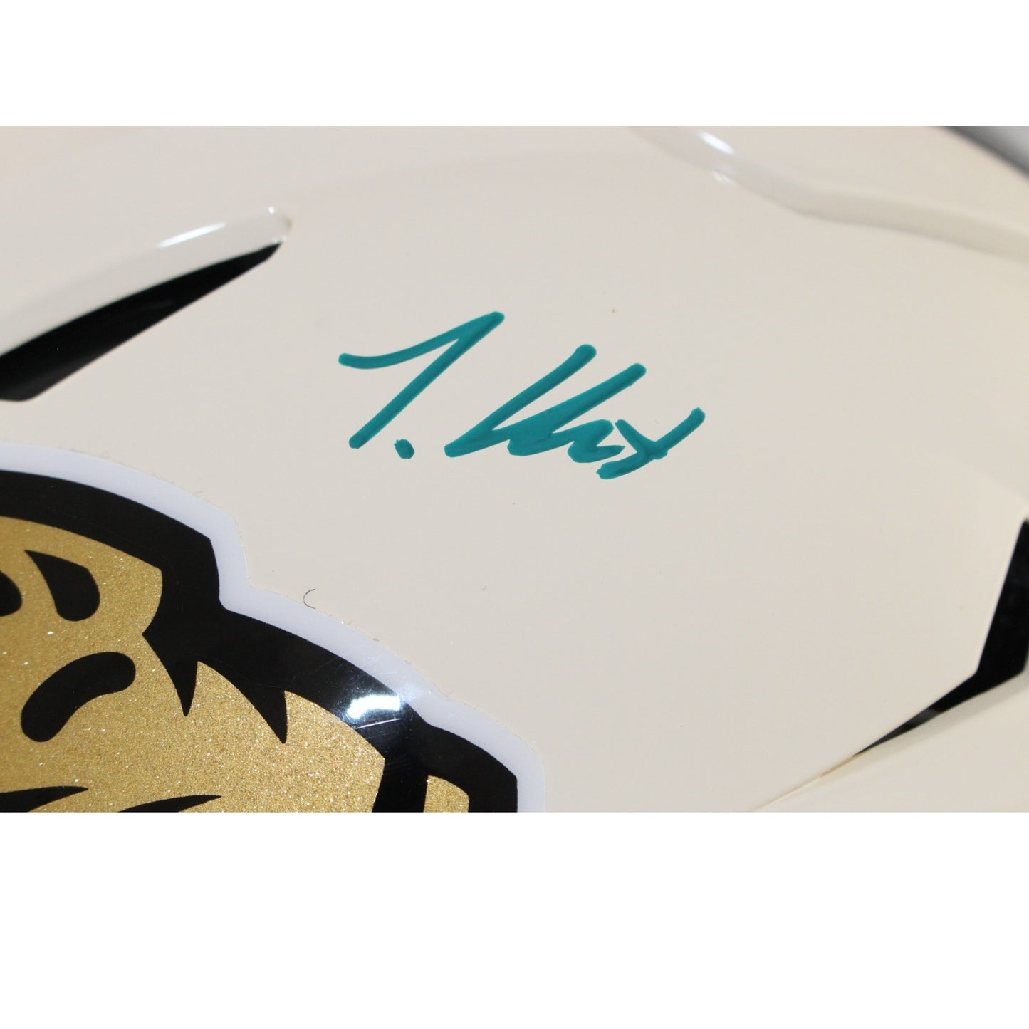 Travis Hunter Autographed Jacksonville Jaguars Retro SpeedFlex Full Size Helmet