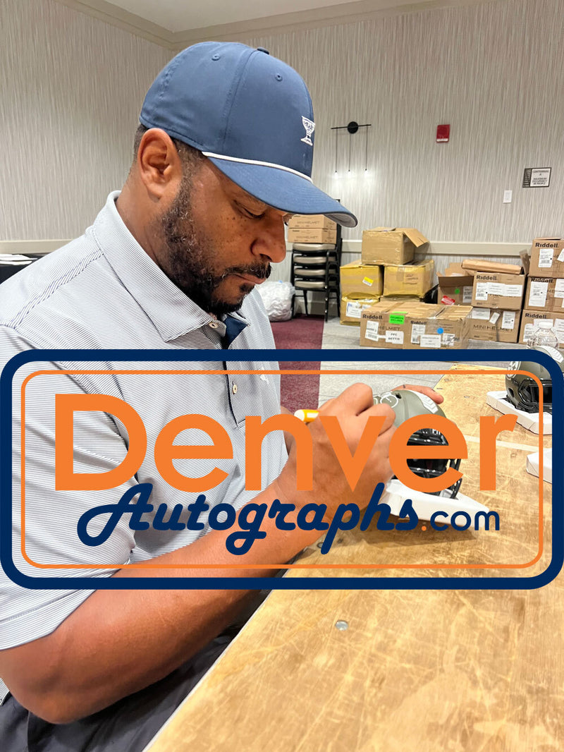 Jerome Bettis Signed Pittsburgh Steelers Salute to Service Mini Helmet