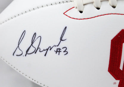 Sterling Shepard Autographed Oklahoma Sooners Logo Football