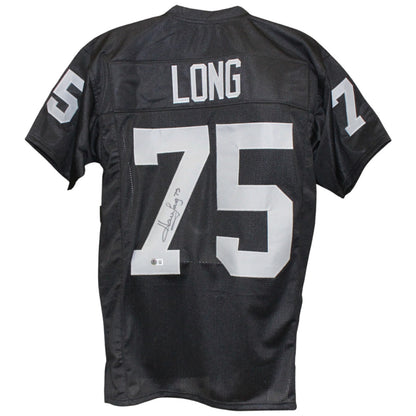 Howie Long Signed Pro Style Black Jersey (Beckett Witnessed)