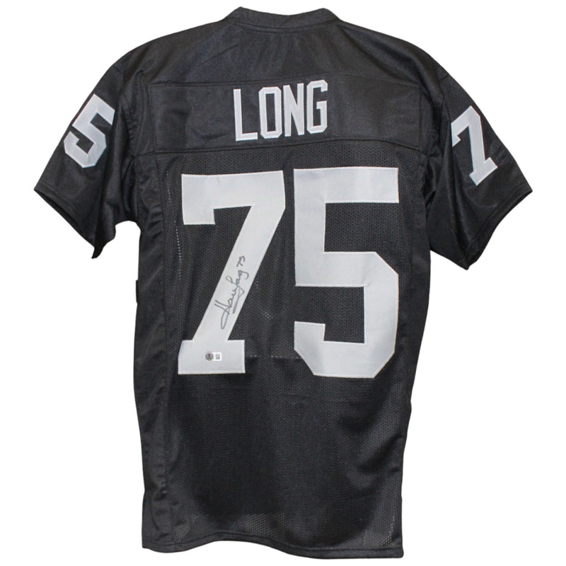 Howie Long Signed Pro Style Black Jersey (Beckett Witnessed)