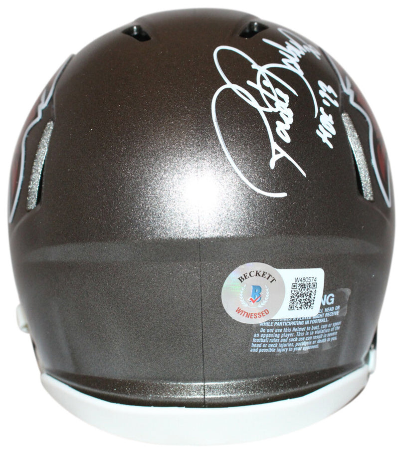Ronde Barber Signed Tampa Bay Buccaneers Mini Helmet w/ HOF Inscription