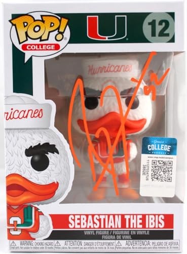 Ray Lewis Signed Miami Hurricanes Funko Pop Figurine #12