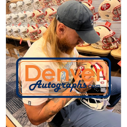 George Kittle Signed San Francisco 49ers Full Size Speedflex Helmet