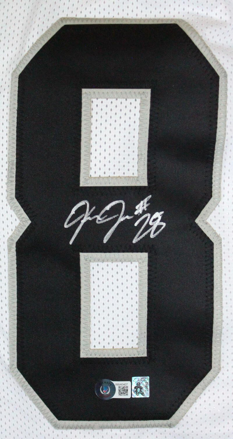 Josh Jacobs Autographed White Custom Jersey