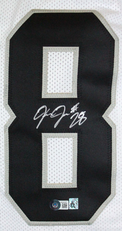 Josh Jacobs Autographed White Custom Jersey