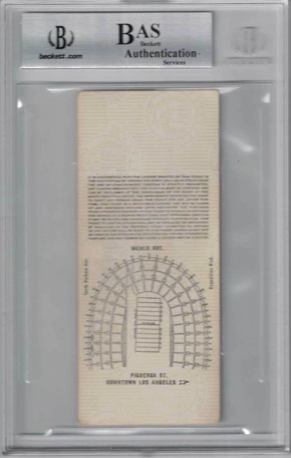 O.J. Simpson Signed 1968 USC Trojans vs Oregon State Ticket Heisman 68
