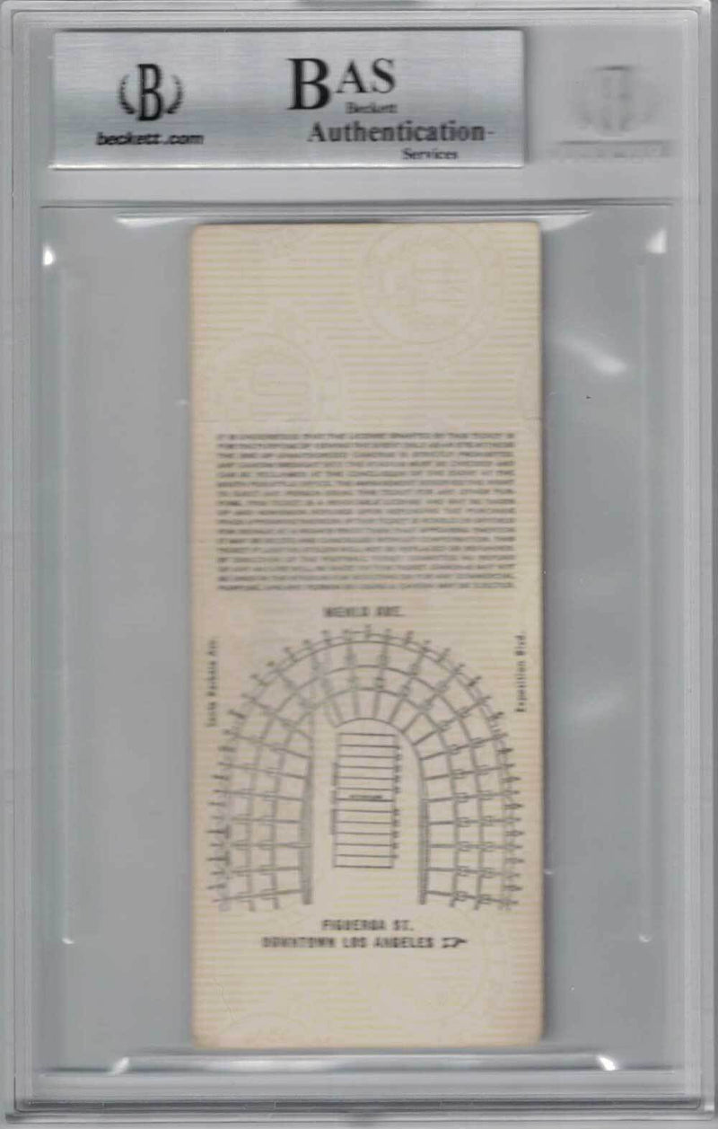 O.J. Simpson Signed 1968 USC Trojans vs Oregon State Ticket Heisman 68