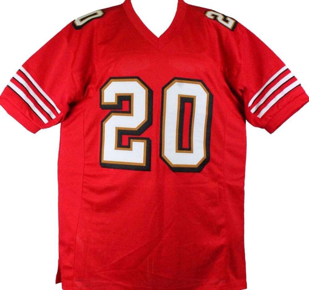 Garrison Hearst Autographed Red Custom Jersey