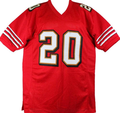 Garrison Hearst Autographed Red Custom Jersey