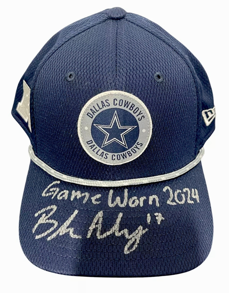 Brandon Aubrey Signed Game Worn 2024 Dallas Cowboys Hat (Beckett)