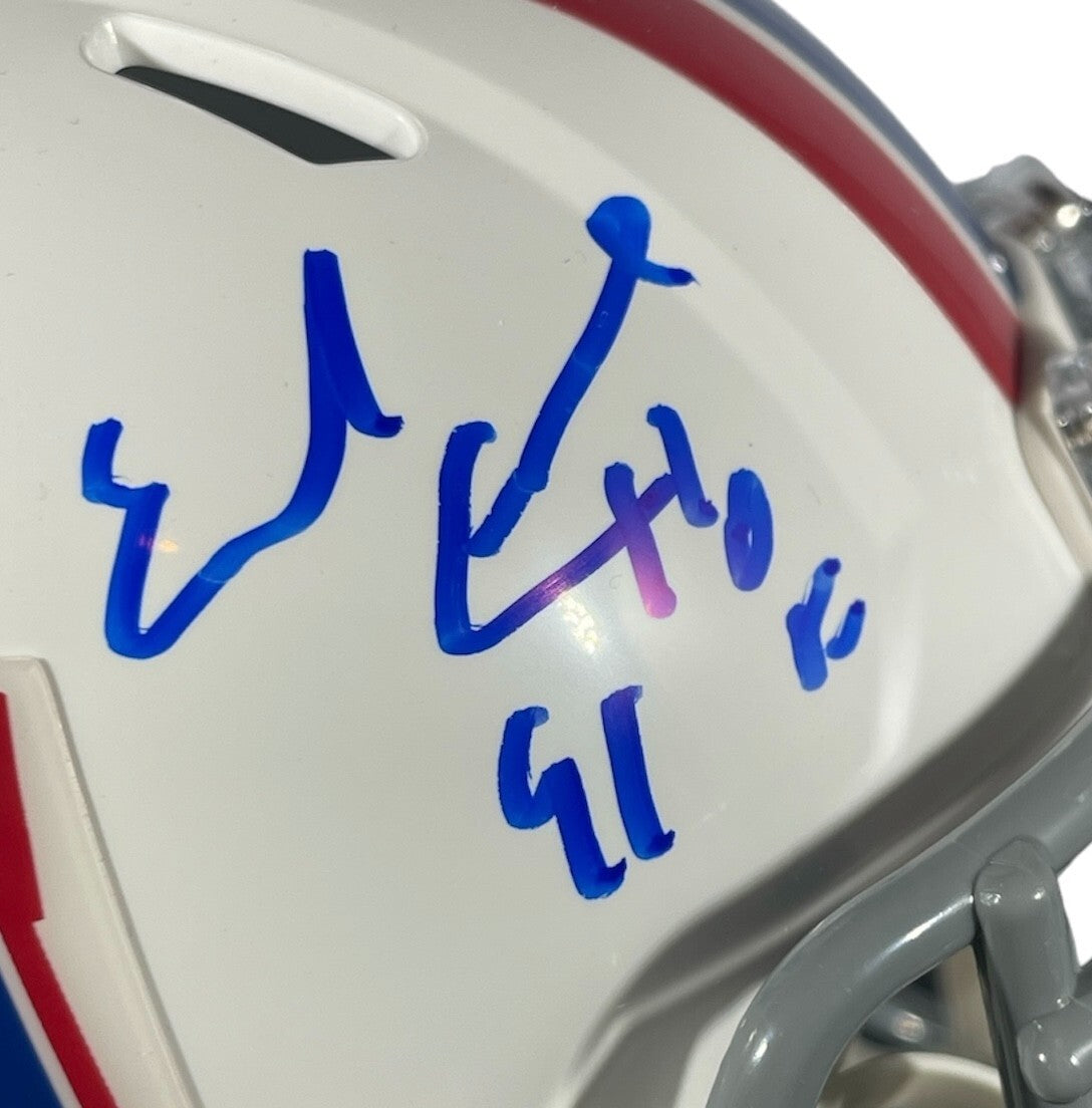 Earl Campbell Signed Houston Oilers Throwback Mini Helmet (HOF 91)