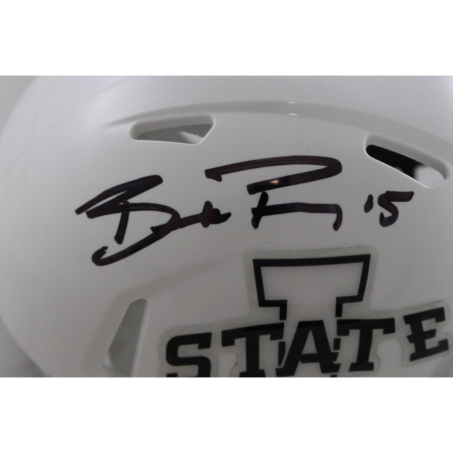 Brock Purdy Signed Iowa State Cyclones Slate Mini Helmet