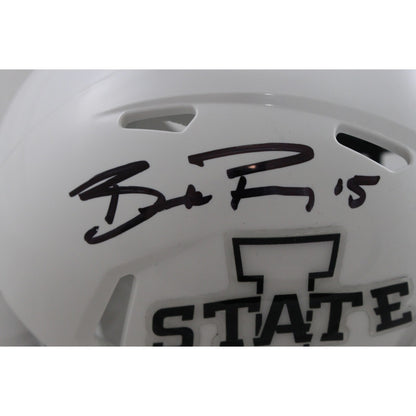 Brock Purdy Signed Iowa State Cyclones Slate Mini Helmet