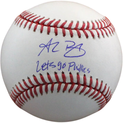 Alec Bohm Autographed Philadelphia Phillies Baseball "Let's Go Phillies"