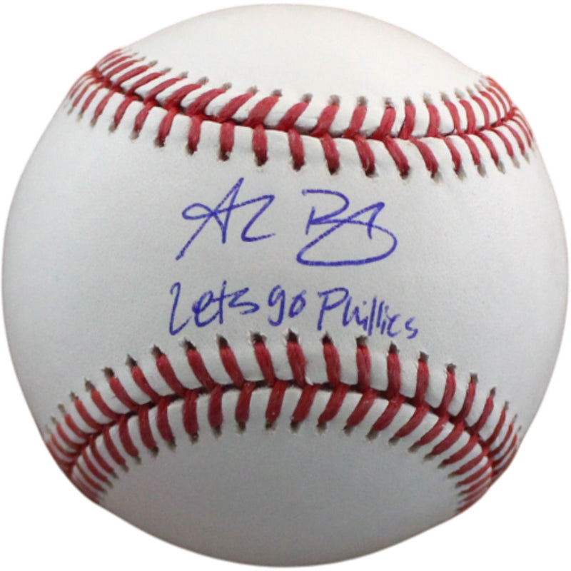 Alec Bohm Autographed Philadelphia Phillies Baseball "Let's Go Phillies"