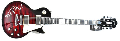 Michael J. Fox Signed Back to the Future Red Grote Guitar