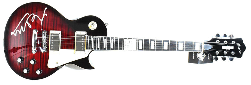 Michael J. Fox Signed Back to the Future Red Grote Guitar