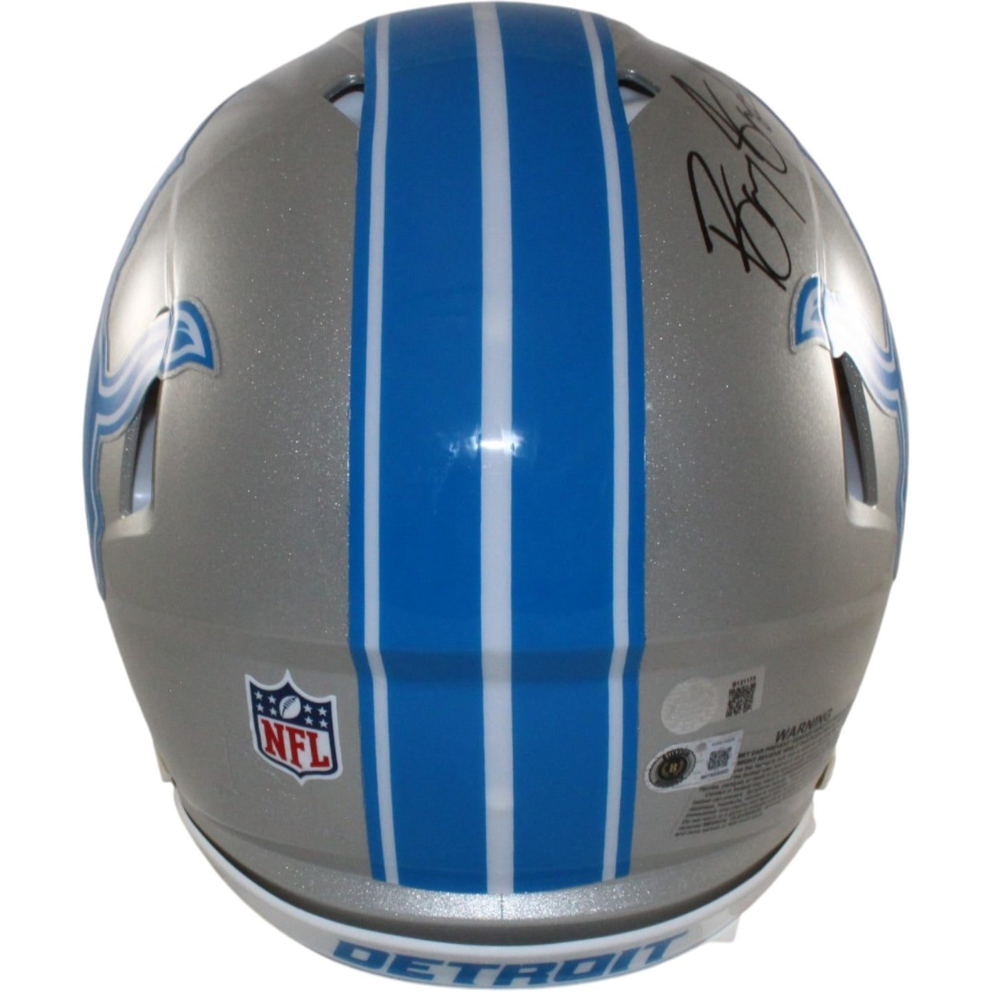 Barry Sanders Signed Detroit Lions Full Size Authentic 2022 Alternate Helmet