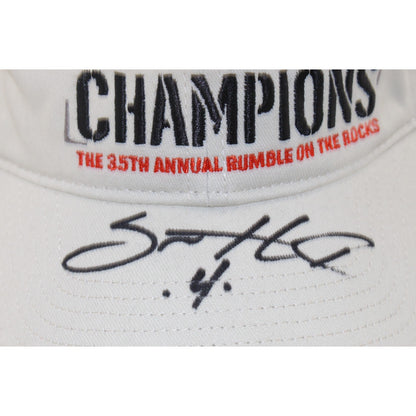 Santonio Holmes Autographed Ohio State Buckeyes Fiesta Bowl Hat
