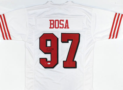 Nick Bosa Signed San Francisco 49ers White Custom Jersey