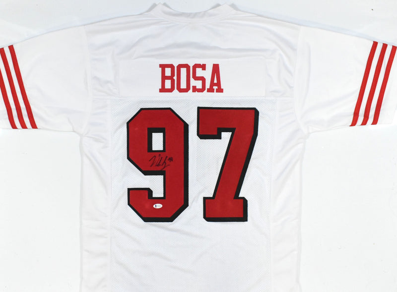 Nick Bosa Signed San Francisco 49ers White Custom Jersey