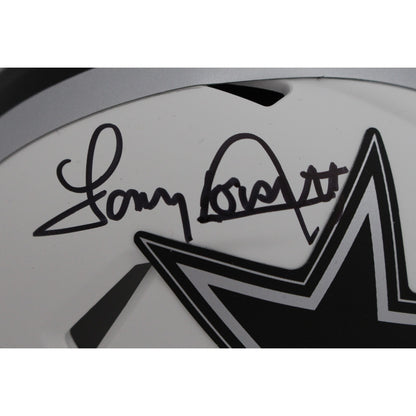 Tony Dorsett Dallas Cowboys Autographed Lunar Mini Helmet (Beckett COA)