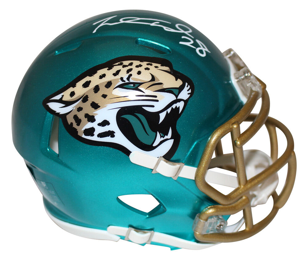 Fred Taylor Jacksonville Jaguars Signed Flash Mini Helmet Beckett BAS