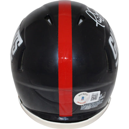 Phil Simms Signed New York Giants Throwback Mini Helmet (Beckett)
