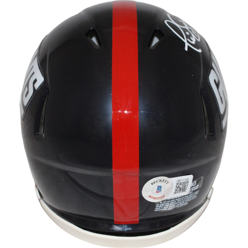 Phil Simms Signed New York Giants Throwback Mini Helmet (Beckett)