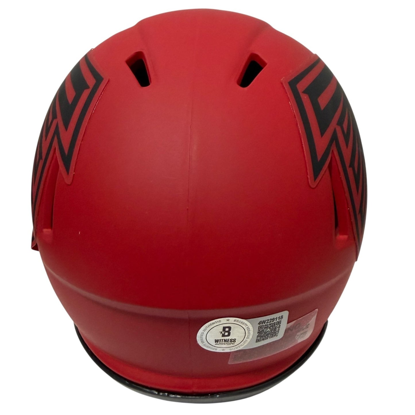 Michael Penix Signed Atlanta Falcons Rave Mini Helmet Beckett Witness COA