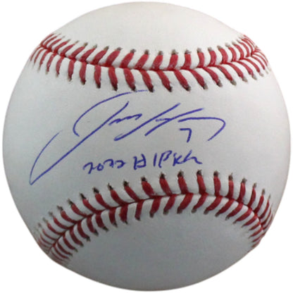 Jackson Holliday Autographed Baltimore Orioles OML Baseball (2022 #1 Pick)