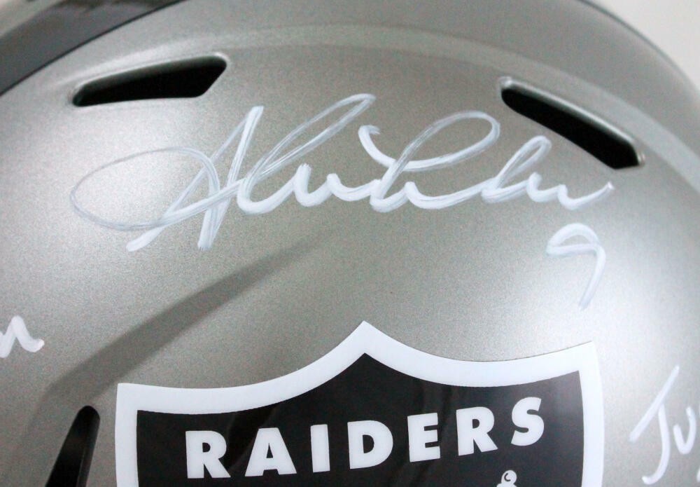 Shane Lechler Signed Oakland Raiders Full Size Flash Replica Helmet